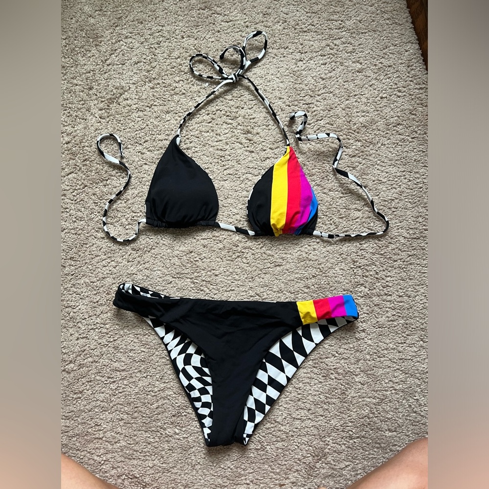 Reversible Hurley NASCAR collab bikini